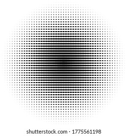 superposición de degradado de semitono radial, forma de punto de trazo, semitono de rejilla, textura, fondo, fondo, elemento de diseño, negro sobre fondo transparente