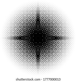 radial halftone gradient overlay, texture,background, backdrop, design element, black on transparent background