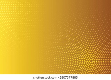 Radial halftone gradient with warm yellow-orange tones