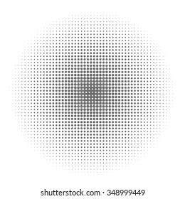 Radial halftone on a white background  stylish