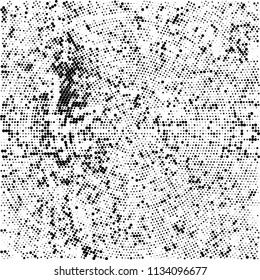 Radial halftone texture black and white