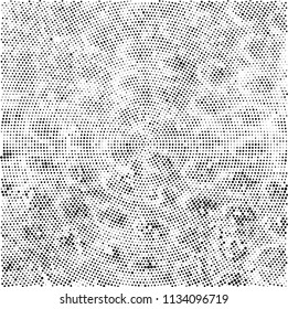 Radial halftone texture black and white