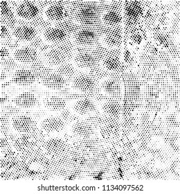 Radial halftone texture black and white