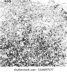 Radial halftone texture black and white