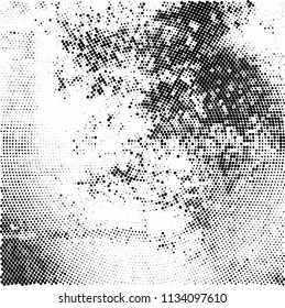 Radial halftone texture black and white