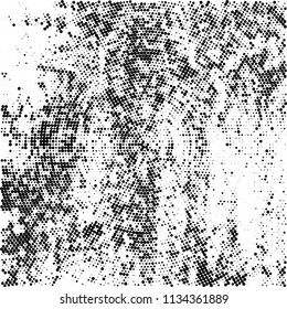 Radial halftone texture black and white