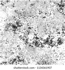 Radial halftone texture black and white