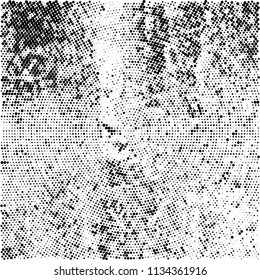 Radial halftone texture black and white