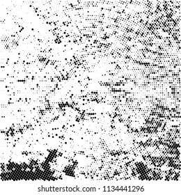 Radial halftone texture black and white
