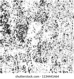 Radial halftone texture black and white
