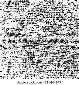Radial halftone texture black and white