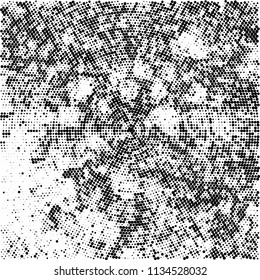 Radial halftone texture black and white