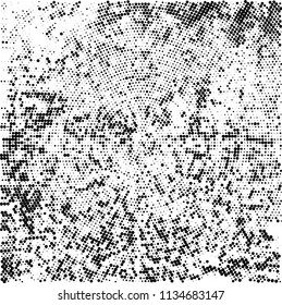 Radial halftone texture black and white
