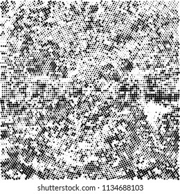 Radial halftone texture black and white