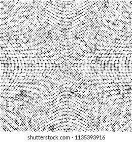 Radial halftone texture black and white
