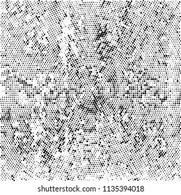 Radial halftone texture black and white