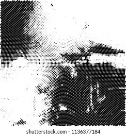 Radial halftone texture black and white