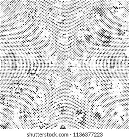 Radial halftone texture black and white