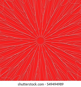 Radial irregular lines pattern. Random asymmetric lines texture