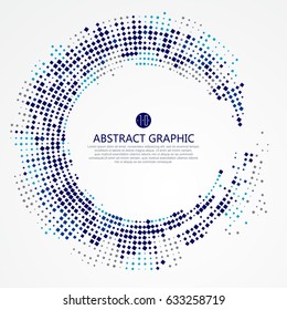 Radial lattice graphic design, abstract background.