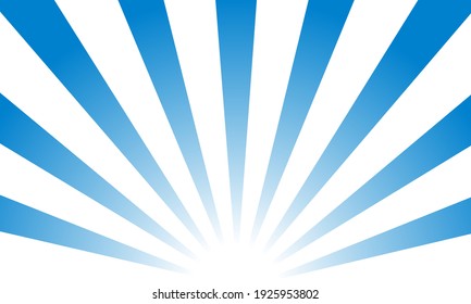 Radial light background, vector graphics (blue)