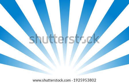 Radial light background, vector graphics (blue)