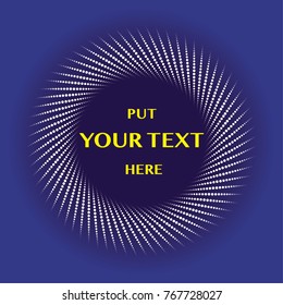 Radial light effect vector background. Put text in the center of the elements.