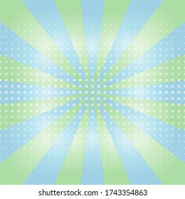 Radial line with color background.