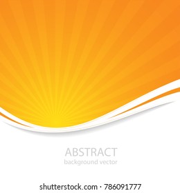 Radial line vector on yellow background. vector illustration.