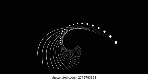 Radial lines abstract geometric element. Spokes, radiating stripes.vector illustration