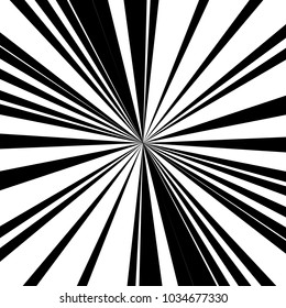 Radial lines abstract geometric graphic. Radial, radiating stripes, lines