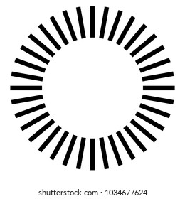 Radial lines abstract geometric graphic. Radial, radiating stripes, lines
