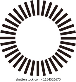 Radial lines abstract geometric graphic. Radial, radiating stripes, lines