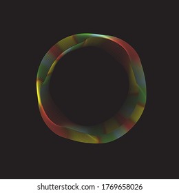 Radial  Lines in Circle Form for comic books . Explosion background . Vector Illustration .Technology round Logo . Circular Design element . Abstract Geometric shape . 