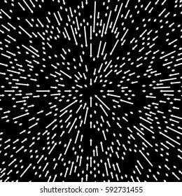 Radial lines element. Abstract radiating irregular lines