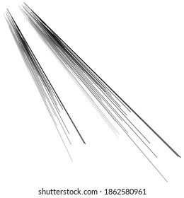Radial lines in perspective. Comic FX dynamic lines. Firework, 3D vanishing lines