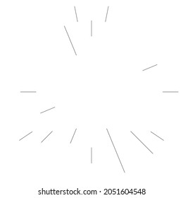 Radial lines radiance, burst, starburst, sunburst effect design element