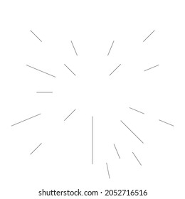 Radial lines radiance, burst, starburst, sunburst effect design element