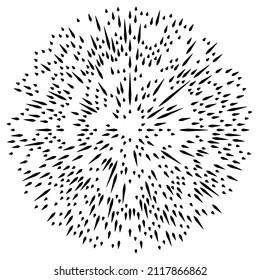 Radial lines radiance, burst, starburst, sunburst effect design element