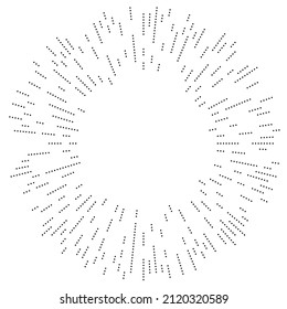 Radial lines radiance, burst, starburst, sunburst effect design element