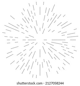 Radial lines radiance, burst, starburst, sunburst effect design element