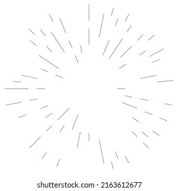 Radial lines radiance, burst, starburst, sunburst effect design element