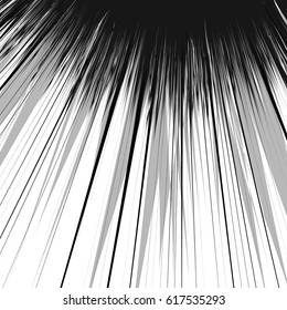 Radial lines rays, beams abstract illustration. Radiating random lines concentric pattern.