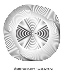 Líneas radiales en forma de espiral para libros de historietas . fuegos artificiales Fondo de explosión . Ilustración vectorial. Starburst
 logotipo redondo. Elemento de diseño circular. Resumen Rayos de estrellas geométricas . Salto de sol.