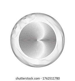 Radiallinien in Spiralform für Comics . Feuerwerk Explosionshintergrund . Vektorgrafik . Starburst
 rundes Logo. Circular Design Element. Abstrakte geometrische Sternchen . Sonnenbrand.