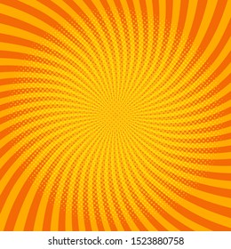 Radial lines starburst, comic background halftone screen, Used for making comic background, vector illustration file.