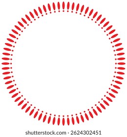 Radial Pattern of Exclamation Marks in Circular Formation, exclamation mark frame border