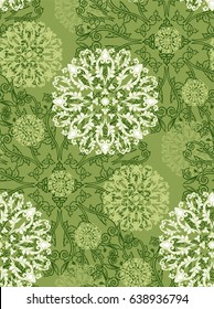 Radial pattern of plant elements.