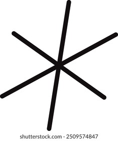 Radial, radiating, converging line. Circular line geometric element	