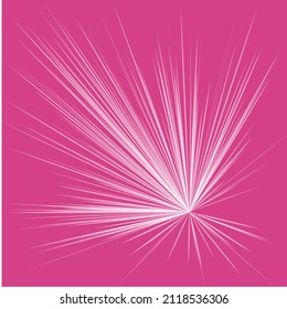 Radial, radiating dynamic rays, beams lines. Starburst, sunburst element. Gloss, shine effect. Gleam, glitter, glint, glare design